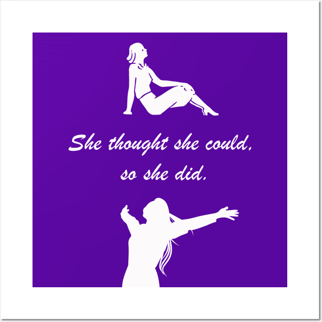 Empowerment quote for girls and women Wall Art by vwagenet